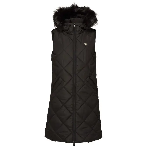 Willard Willard DAGNA Дамски дълъг капитониран елек, черно, размер XXL