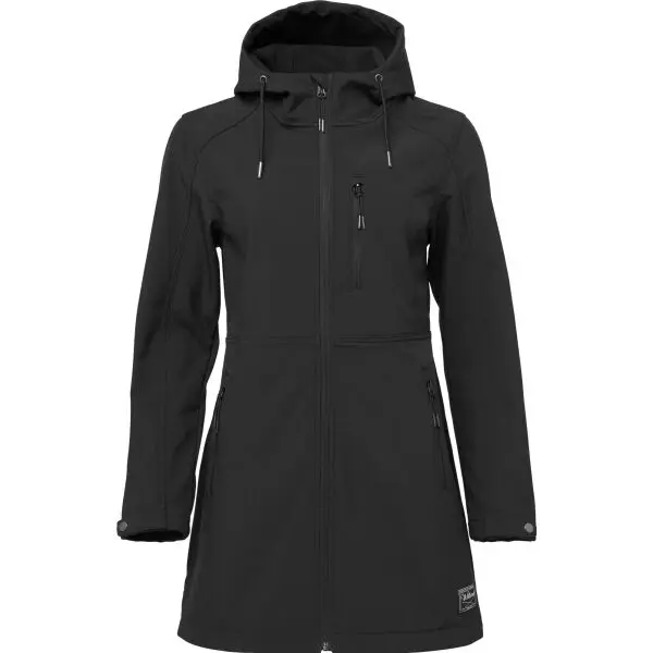 Willard Willard DERYNA Дамско софтшел дълго яке, черно, размер XXL