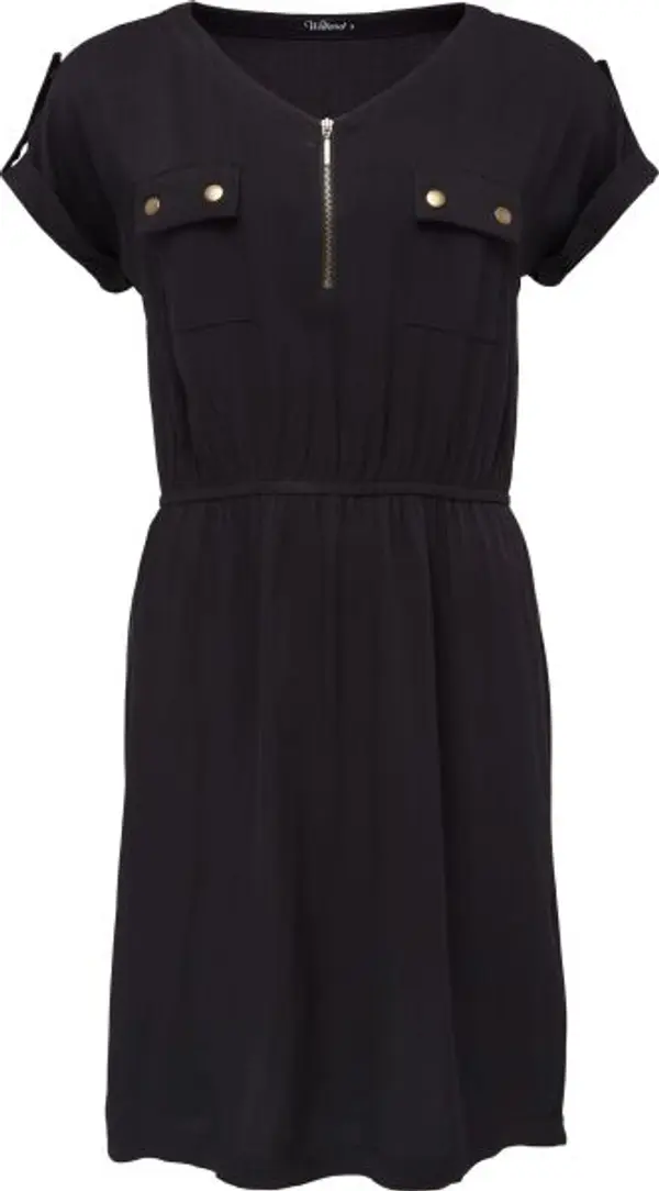 Willard Willard ELVENA Дамска платнена рокля, черно, размер