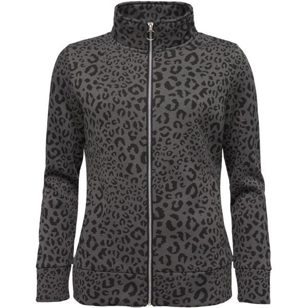 Willard Willard KERA Дамски суитшърт с цип по цялата дължина на предницата, тъмносиво, размер