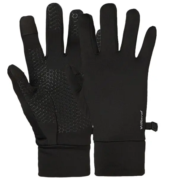 Willard Willard TAPYNA Тънки ръкавици с пет пръста, черно, размер