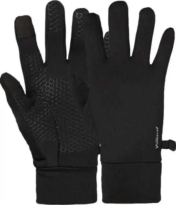 Willard Willard TAPYNA Тънки ръкавици с пет пръста, черно, размер