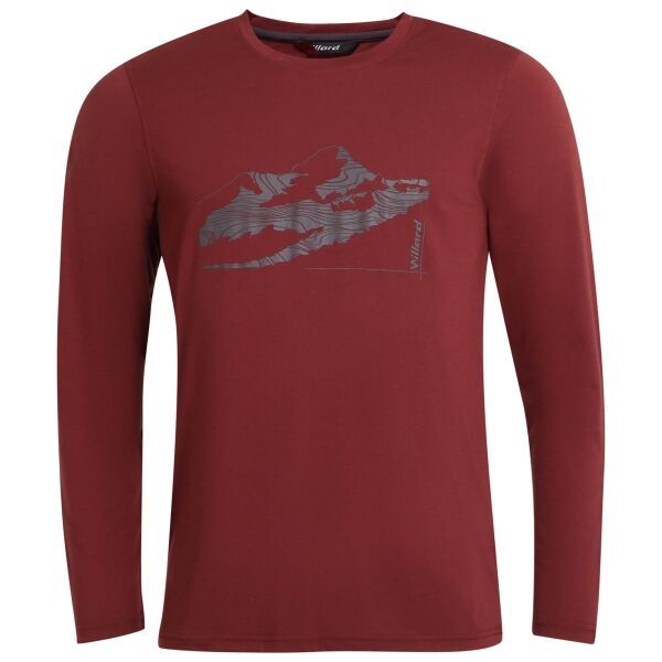 Willard Willard TROLL Мъжка тениска, винен, размер