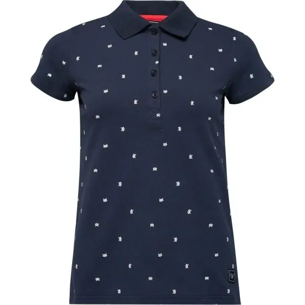 Willard Willard TSHIRT Дамска тениска с яка, тъмносин, размер