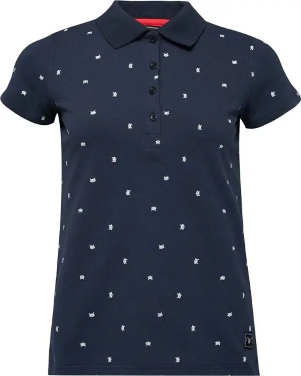 Willard Willard TSHIRT Дамска тениска с яка, тъмносин, размер