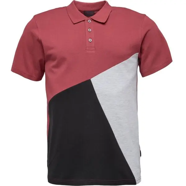 Willard Willard WANDAR Мъжка тениска с яка, винен, размер