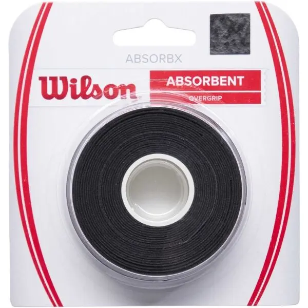 Wilson Wilson ABSORBX OVERGRIP 3 PACK Лента за тенис ракети, черно, размер