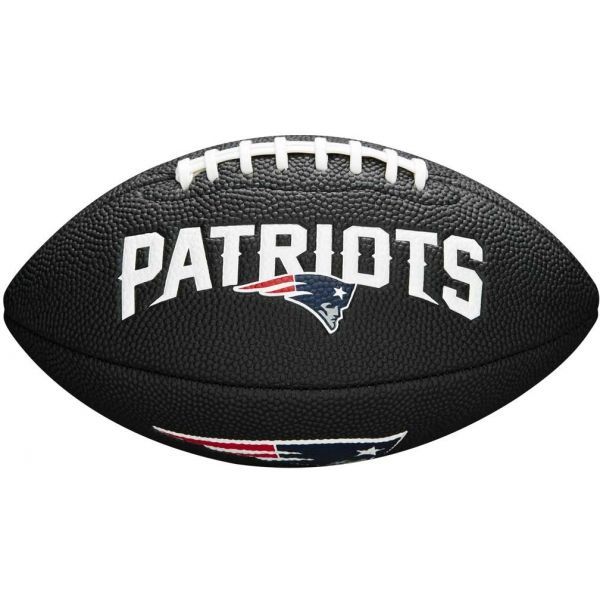 Wilson Wilson MINI NFL TEAM SOFT TOUCH FB BL NE Топка за американски футбол, черно, размер