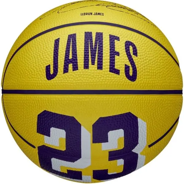 Wilson Wilson NBA PLAYER ICON MINI LEBRON Мини баскетболна топка, жълто, размер