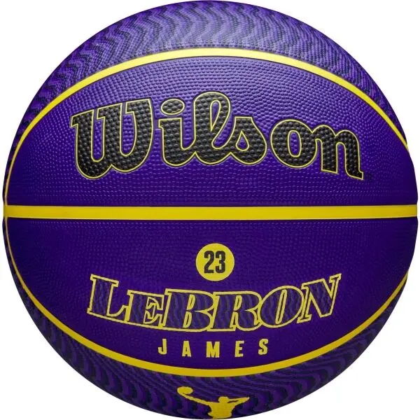 Wilson Wilson NBA PLAYER ICON OUTDOOR LEBRON JAMES Баскетболна топка, лилаво, размер