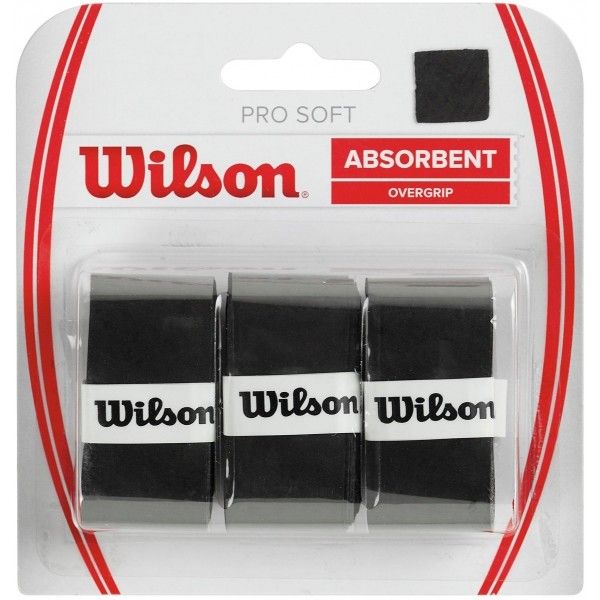 Wilson Wilson PRO SOFT OVERGRIP Лента за тенис ракета, черно, размер