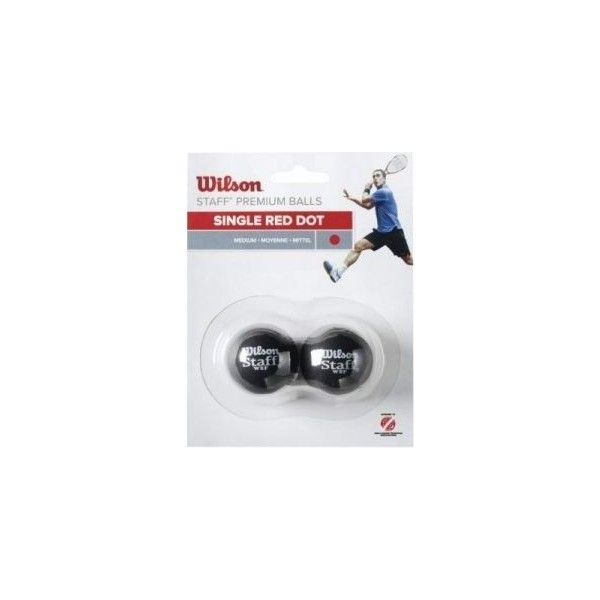 Wilson Wilson STAFF SQUASH 2 BALL RED DOT Топки за скуош, червено, размер