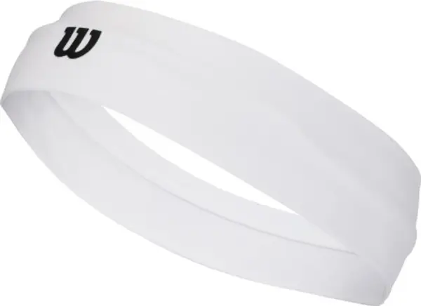 Wilson Wilson U LOGO WIDE HEADBAND Спортна лента за глава, бяло, размер UNI