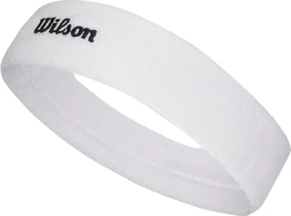 Wilson Wilson U TERRY LOGO HEADBAND Спортна лента за глава, бяло, размер UNI