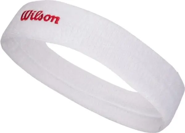 Wilson Wilson U TERRY LOGO HEADBAND Спортна лента за глава, бяло, размер UNI