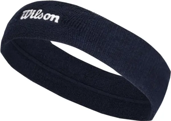 Wilson Wilson U TERRY LOGO HEADBAND Спортна лента за глава, тъмносин, размер UNI