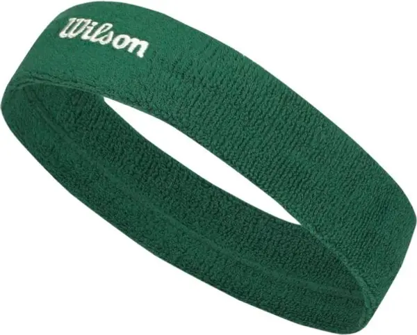 Wilson Wilson U TERRY LOGO HEADBAND Спортна лента за глава, зелено, размер UNI