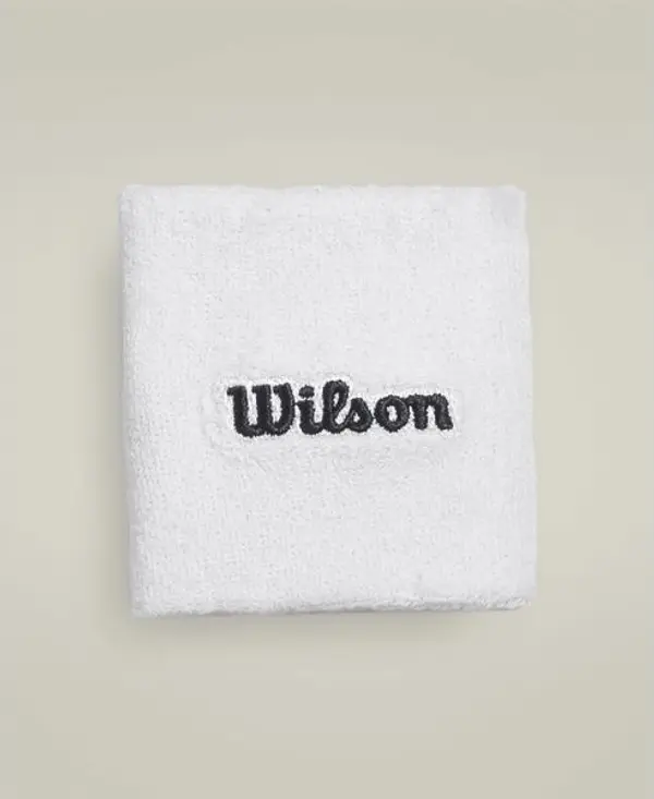 Wilson Wilson U TERRY LOGO WRISTBANDS Лента за китка, бяло, размер UNI