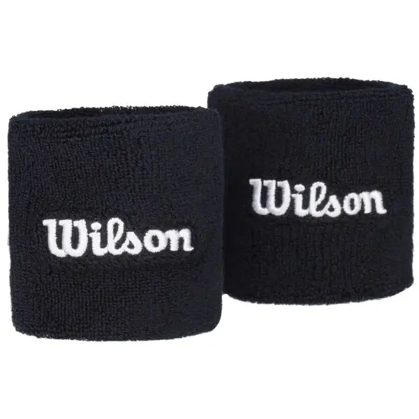 Wilson Wilson U TERRY LOGO WRISTBANDS Лента за китка, черно, размер UNI