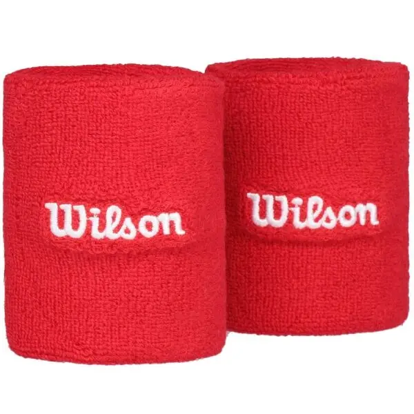 Wilson Wilson U TERRY LOGO WRISTBANDS Лента за китка, червено, размер UNI