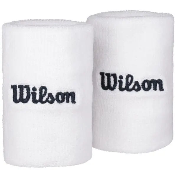 Wilson Wilson U WIDE TERRY WRISTBANDS Лента за китка, бяло, размер UNI