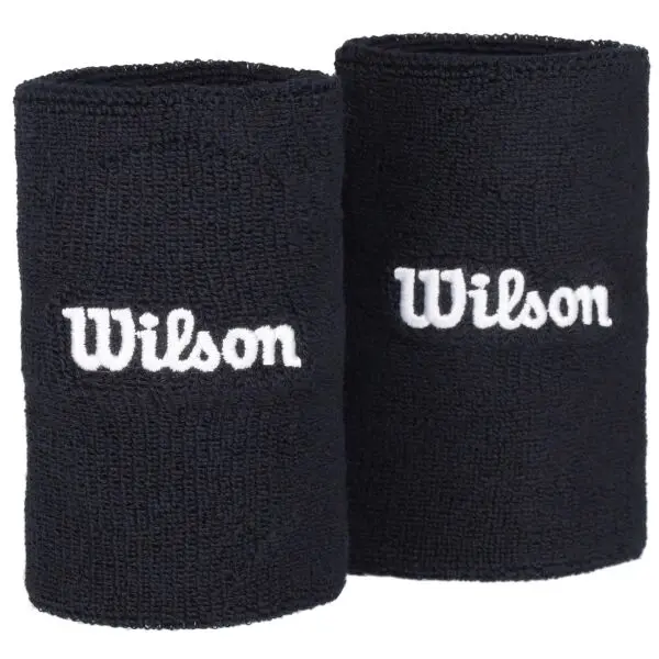Wilson Wilson U WIDE TERRY WRISTBANDS Лента за китка, черно, размер UNI
