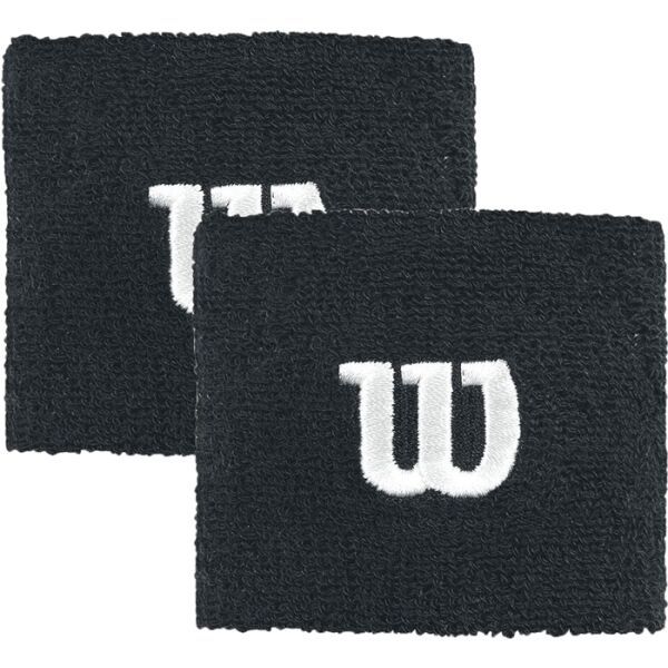 Wilson Wilson W WRISTBAND Тенис ленти за китките, черно, размер