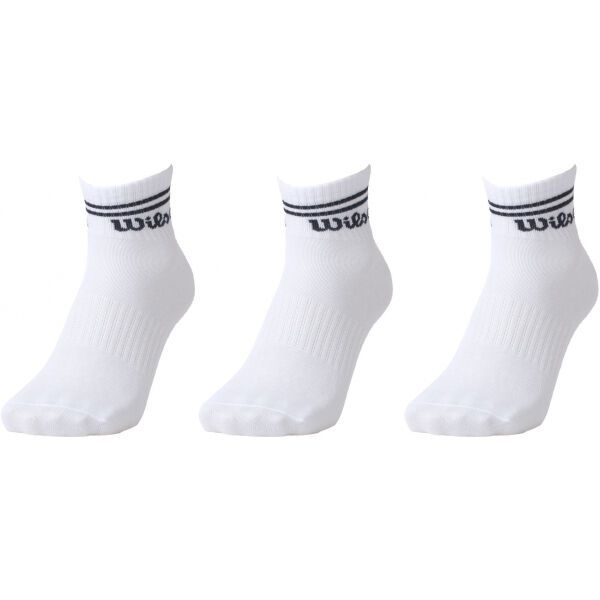 Wilson Wilson 3PP MENS QUARTER Мъжки чорапи, бяло, размер 39-42