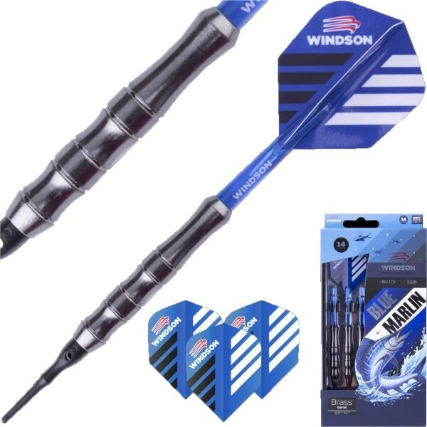 Windson Windson BLUE MARLIN 14 G Комплект стрелички с месингови тела и пластмасови върхове, тъмносин, размер