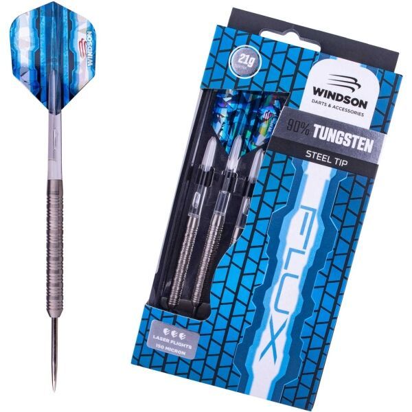 Windson Windson FLUX 21 G TUNGSTEN SET Волфрамов комплект стрелички със стоманени връхчета, сребърно, размер