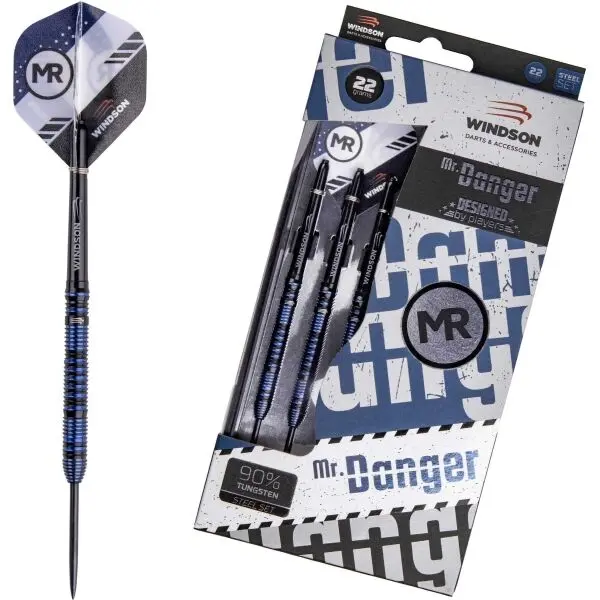 Windson Windson MR. DANGER 22 G Комплект волфрам-стоманени стрелички, черно, размер
