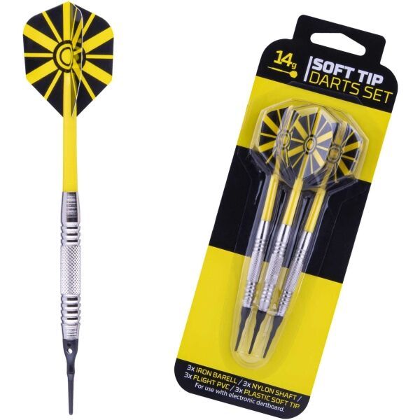 Windson Windson SOFTDARTS 14 G IRON Комплект стрелички с железни тела и пластмасови върхове, сребърно, размер