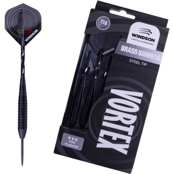 Windson Windson VORTEX 21 G BRASS SET Комплект стрелички от месинг с метални връхчета, черно, размер