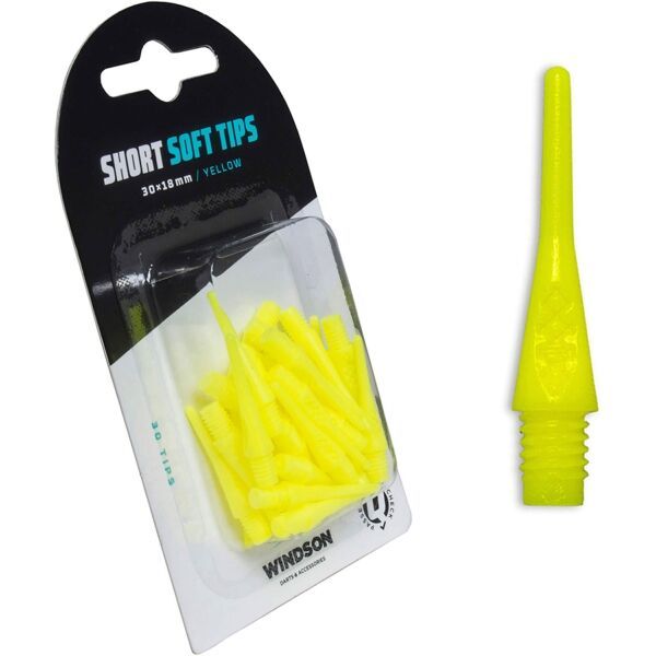 Windson Windson Windson HROTY SOFT 18 мм - 30 бр Върхове на стрелички, жълто, размер