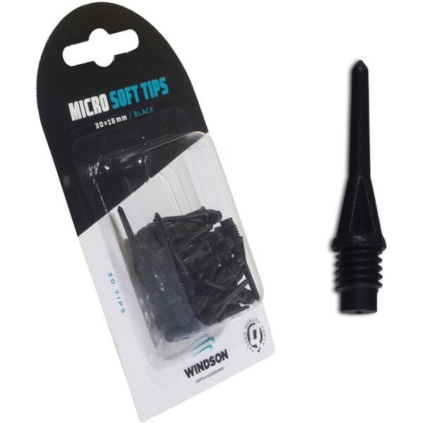 Windson Windson Windson HROTY SOFT 18 мм - 30бр. Меки връхчета, черно, размер
