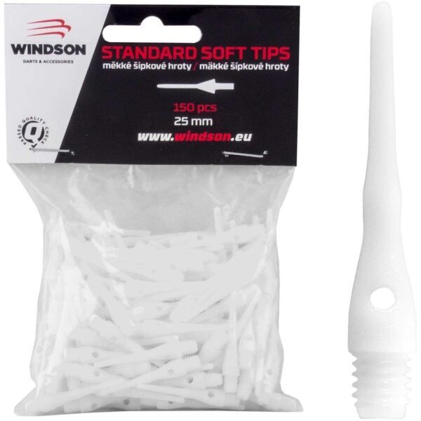 Windson Windson Windson HROTY SOFT 25мм- 150 бр. Върхове на стрелички, бяло, размер