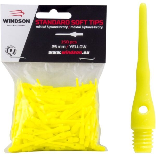 Windson Windson Windson HROTY SOFT 25мм- 150 бр. Върхове на стрелички, жълто, размер