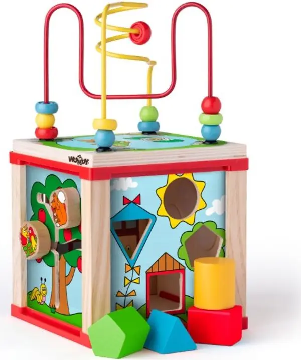 WOODY WOODY DIDACTIC CUBE SMALL Дидактическа играчка, микс, размер