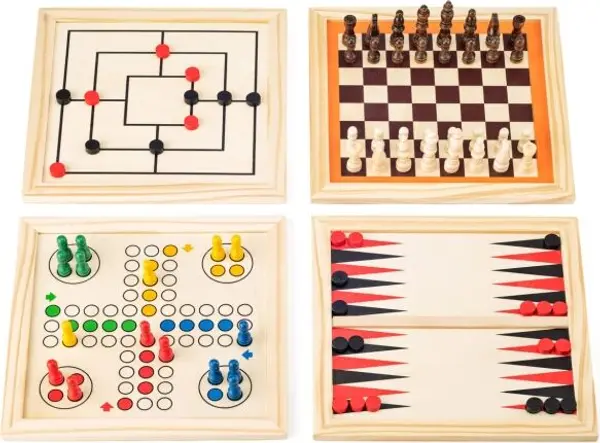 WOODY WOODY GAME SET - LARGE Комплект настолни игри, микс, размер