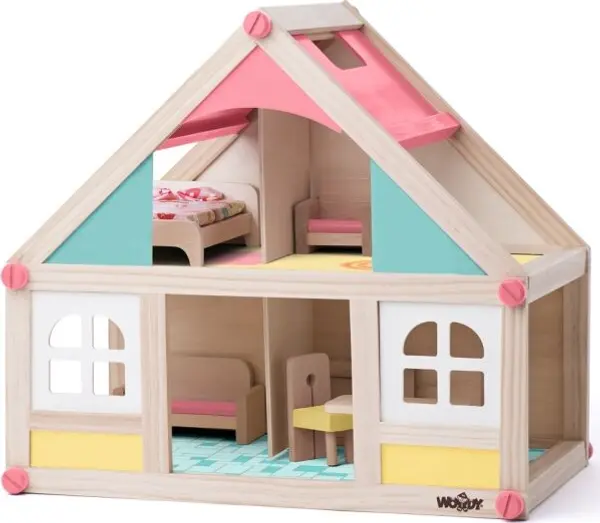 WOODY WOODY SMALL HOUSE WITH ACCESSORIES Къща за кукли, микс, размер
