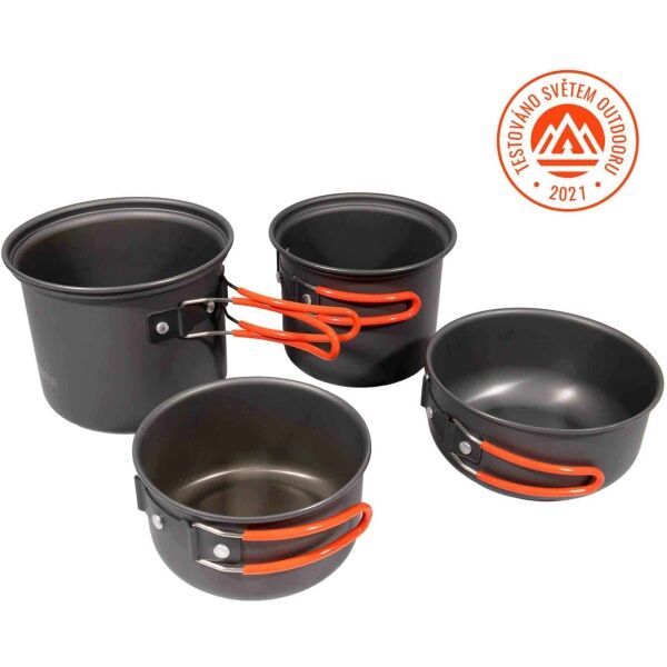 YATE YATE SUMMIT 4 Туристически комплект за готвене, тъмносиво, размер os