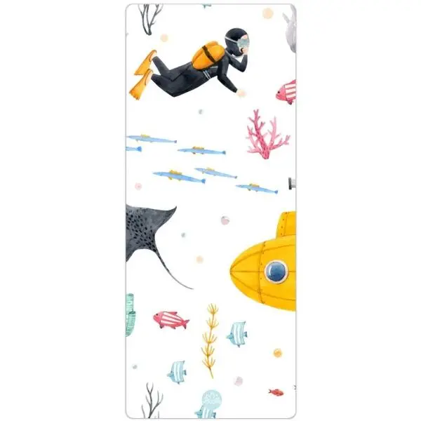 YOGGYS YOGGYS CHILDREN'S EXERCISE MATÍ SCUBA DIVER Постелка за йога при пътувания, бяло, размер