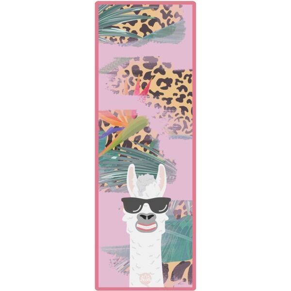 YOGGYS YOGGYS NON-SLIP YOGA MAT NO DRAMA LLAMA Постелка за йога, розово, размер