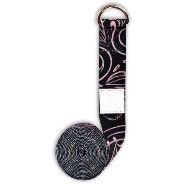 YOGGYS YOGGYS STRETCHING STRAP HAMSA Пристягащ колан, черно, размер