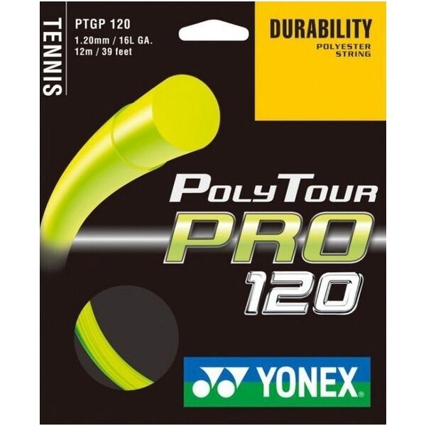 Yonex Yonex POLY TOUR PRO 120 Тенис кордаж, жълто, размер