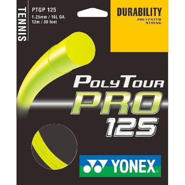Yonex Yonex POLY TOUR PRO 125 Тенис кордаж, жълто, размер