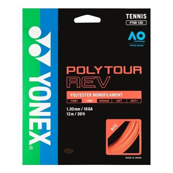 Yonex Yonex POLY TOUR REV Тенис кордаж, оранжево, размер
