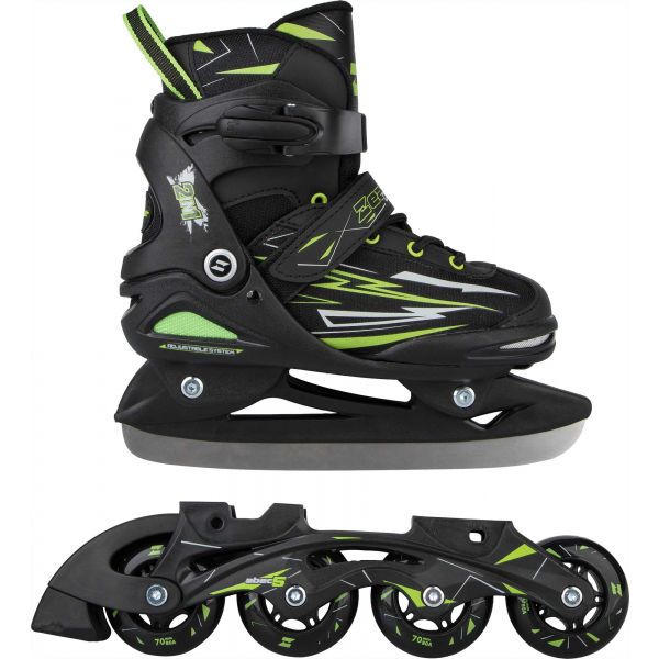 Zealot Zealot CONTOUR 2 IN 1 Детски in-line ролери и кънки за лед 2в1, черно, размер