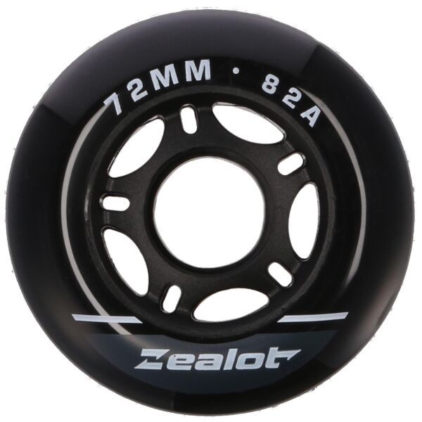 Zealot Zealot INLINE WHEELS 4 PACK 72-82A Комплект резервни колекца за in-line ролери, черно, размер