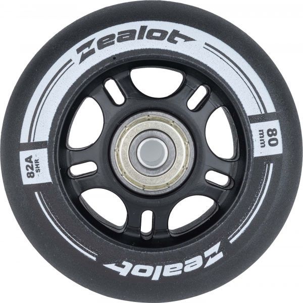 Zealot Zealot 80-82A WHEELS + BEARINGS 4PCS Комплект колелца с лагери за ролери, черно, размер os